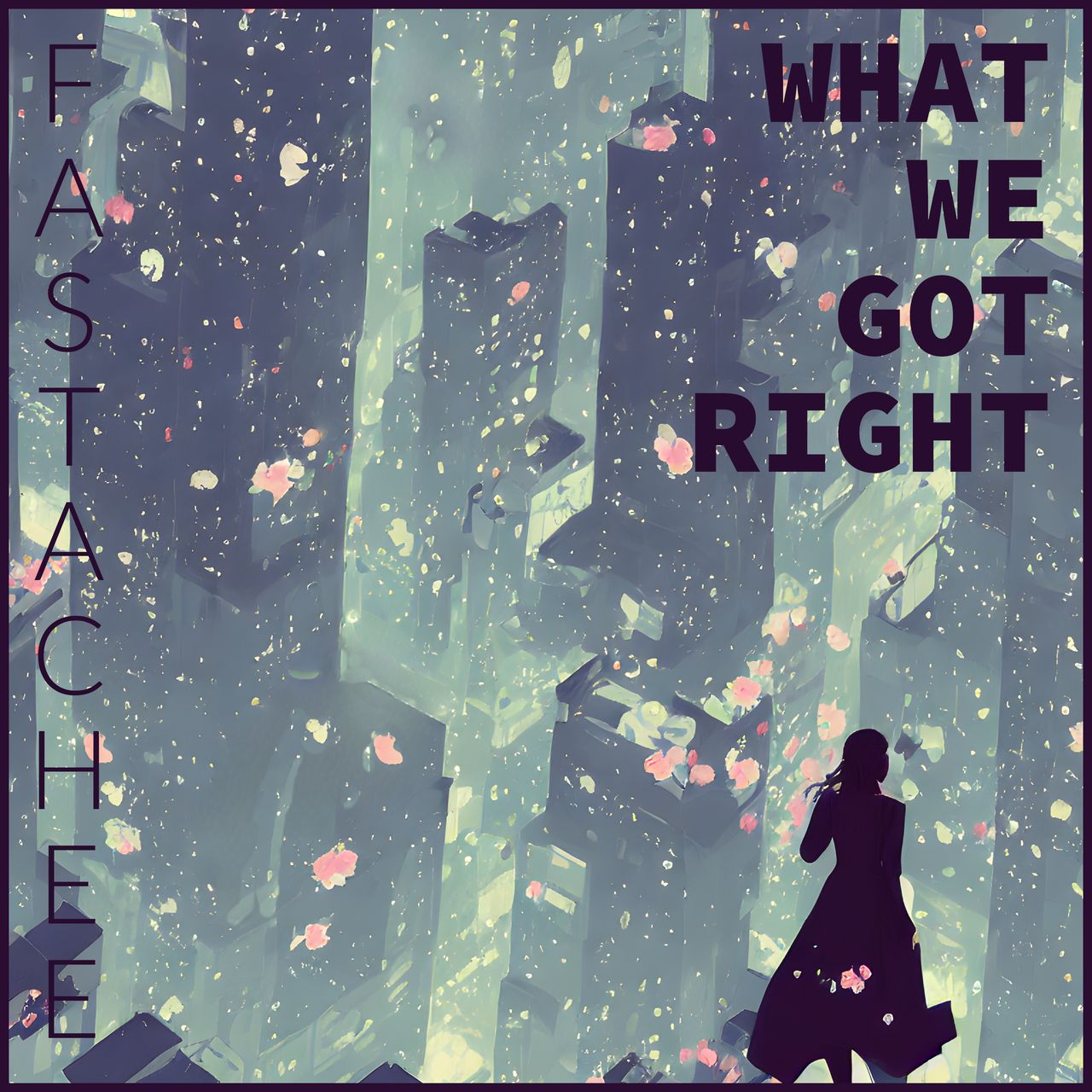 woman overlooking a city